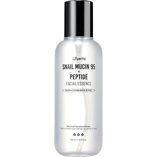 JUMISO Snail Mucin 95% + Peptide Essence 4.73 fl.oz / 140ml | Hydrating Serum with Snail, Face Moisturizer for Dry Skin, Daily Deep Hydration, Korean Skincare