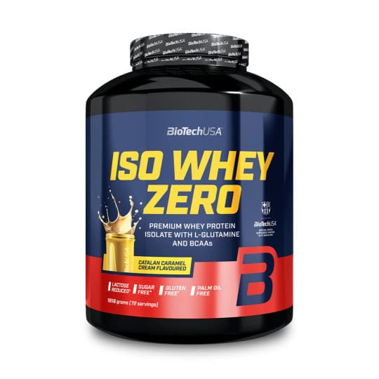 Protein blend BiotechUSA IsoWhey Zero Lactose Free Catalan caramel cream