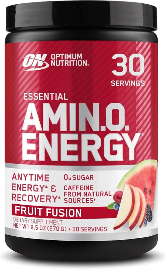 Optimum Nutrition (ON) Amino Energy - Pre Workout With Green Tea, Bcaa, Amino Acids, Keto Friendly, Green Coffee Extract, 0 Grams of Sugar, Anytime Energy Powder , 270 G , 30 Servings